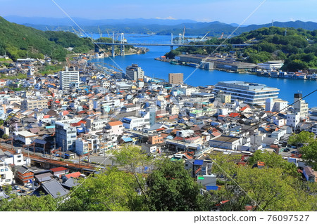 [廣島縣]從善光寺看到的大道市容 76097527