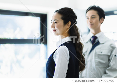 Business work clothes men and women 76099290