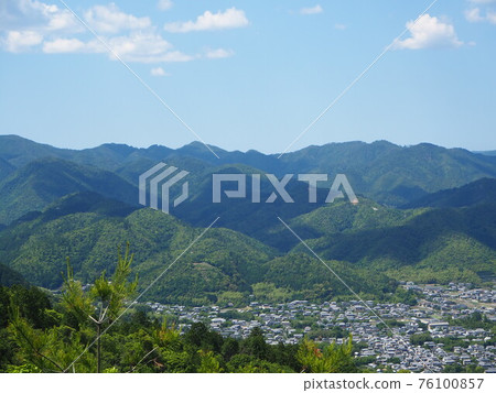 京都嵯峨野和嵐山的嵐山徒步風景 京都嵯峨野和嵐山的嵐山徒步風景 76100857
