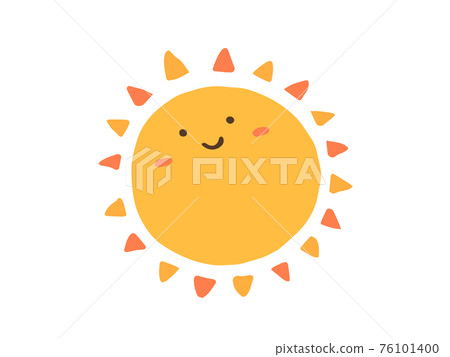 Cute sun / hand-drawn illustration material Cute sun / hand-drawn illustration material 76101400