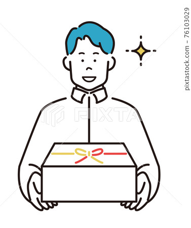 People, midyear gifts, year-end gifts, gifts - Stock Illustration  [76103029] - PIXTA