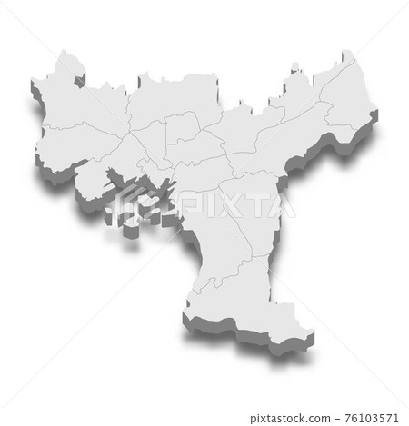 3d isometric map of Oslo City is a Capital of Norway 76103571
