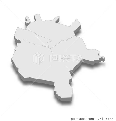 3d isometric map of Nur-Sultan City is a Capital of Kazakhstan 76103572