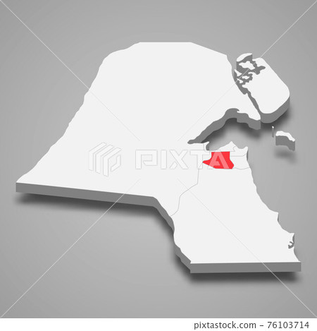 Farwaniya region location within Kuwait 3d map Farwaniya region location within Kuwait 3d map 76103714