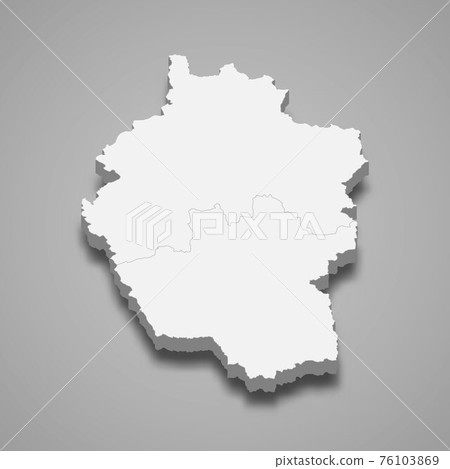 3d isometric map of Kayah is a Region of Myanmar 3d isometric map of Kayah is a Region of Myanmar 76103869