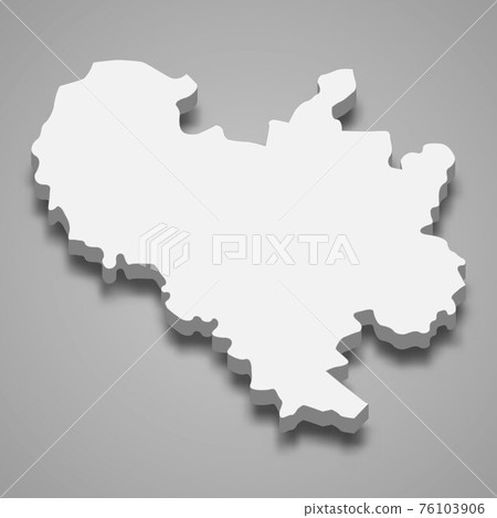 3d isometric map of Binh Duong Province of Vietnam - Stock Illustration ...