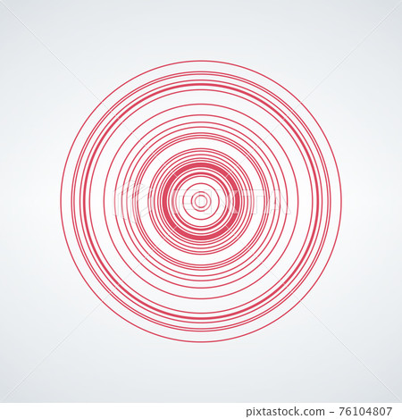 Concentric Circle Elements Backgrounds. Abstract circle. Black and white graphics. Vector illustration 76104807