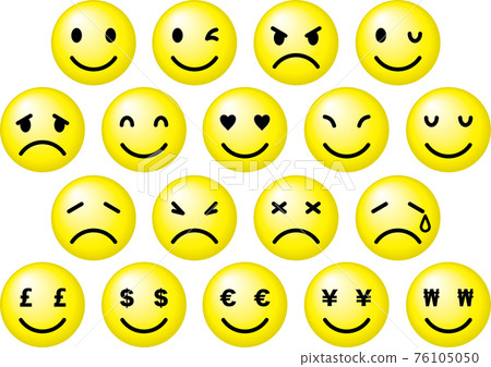 Facial expression icon collection Facial expression icon collection 76105050
