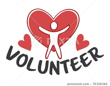 Volunteer and charity, organization helping people 76106368