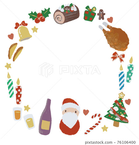 Christmas frame circle 76106400