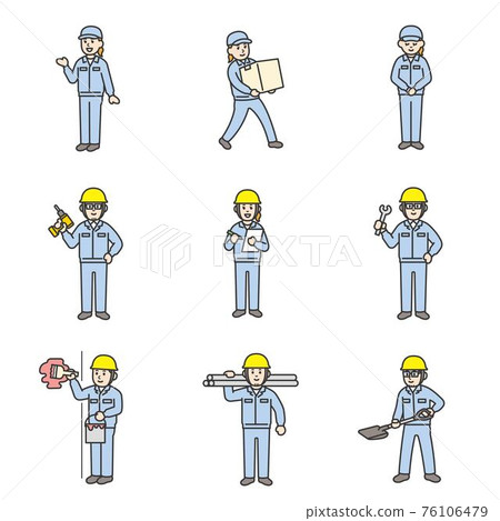 People working at the construction site People working at the construction site 76106479