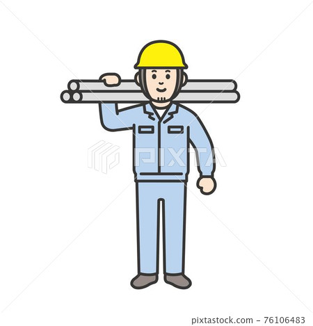 People working at the construction site 76106483