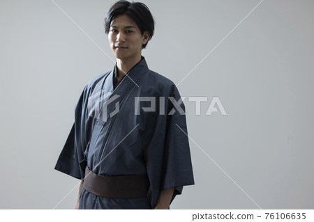 Young man in kimono Young man in kimono 76106635