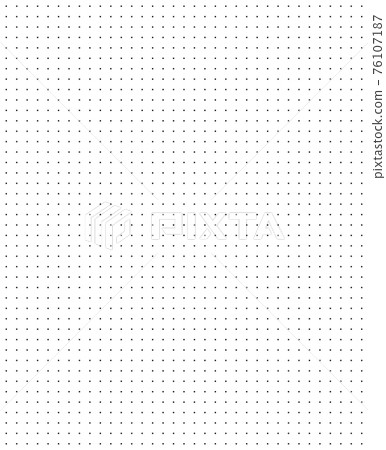 Grid paper. Dotted grid on white background. Abstract dotted transparent illustration with dots. White geometric pattern for school, copybooks, notebooks, diary, notes, banners, print, books. 76107187