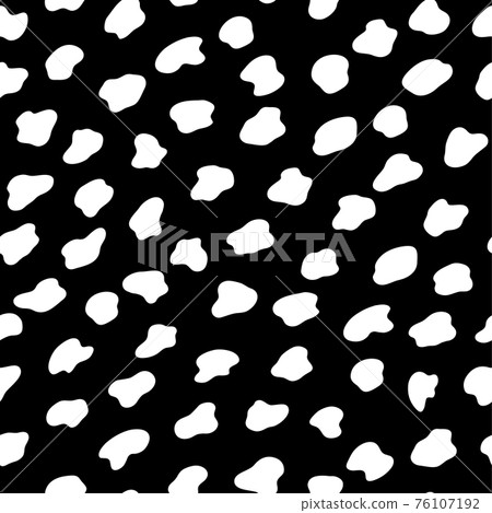 Abstract black and white background. Seamless pattern with animals print for wallpaper, web page, textures, card, postcard, faric, textile. Ornament of stylized skin. Decorative vector illustration. 76107192