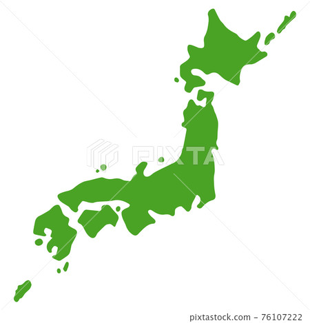 Simple Japanese Map 76107222