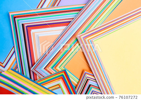 Colorful origami background 76107272