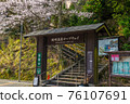 櫻花盛開的城崎溫泉纜車 76107691