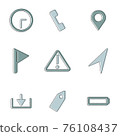 web icon handwriting style 76108437