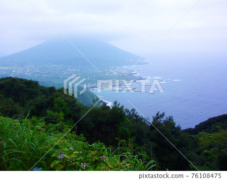 八丈島海山風光 76108475