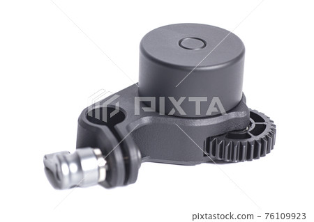 Focus motor for professional gimbal stabilizer 3-Axis for camera isolated on white background Focus motor for professional gimbal stabilizer 3-Axis for camera isolated on white background 76109923