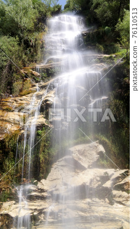 Unnamed waterfall on the way Karakoram highway Unnamed waterfall on the way Karakoram highway 76110513