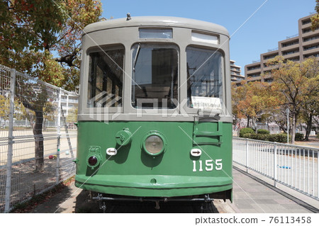 神戶有軌電車1150型1155在公園展出 76113458