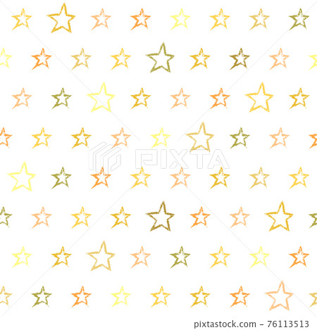 Seamless pattern with hand drawn stars - Stock Illustration [76113513 ...