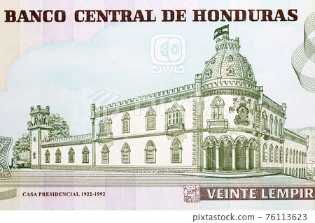 Presidential Palace in Tegucigalpa from Honduran money 76113623