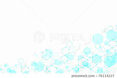 Hexagonal background vector material - Stock Illustration [76114227 ...