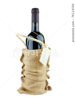 Wine bottle in gift bag. 76114595