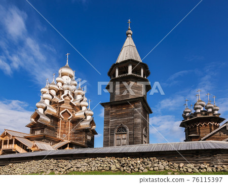 Kizhi Pogost historical site Onega lake Karelia Russia 76115397