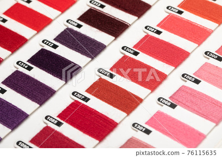 Thread color palette card 76115635