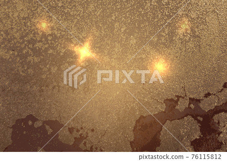 Vinatge abstract brown and gold marble pattern with sparkles 76115812