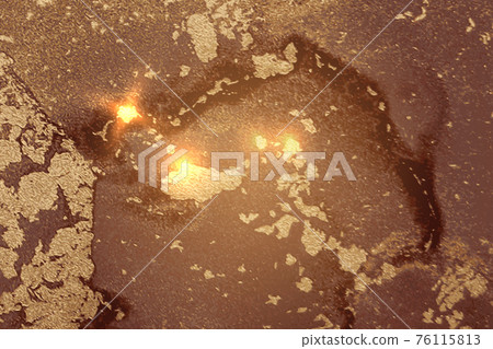 Vinatge abstract fortuna gold and brown marble texture with sparkles 76115813