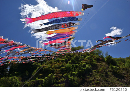 Carp streamer festival in Kanna Town, Gunma Prefecture Carp streamer festival in Kanna Town, Gunma Prefecture 76120230