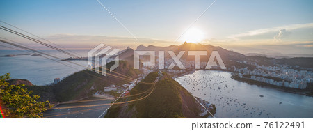 view of Rio De Janeiro from above. 76122491