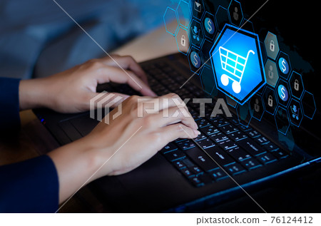 Press enter button on the computer. Key lock security system abstract technology world digital Shopping order transactions on the internet Press enter button on the computer. Key lock security system abstract technology world digital Shopping order transactions on the internet 76124412