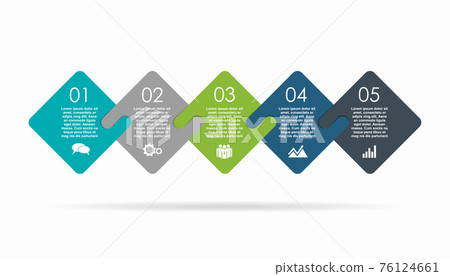 Infographic design template with place for your data. Vector illustration. 76124661