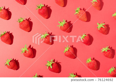 Pattern of red sweet ripe juicy strawberries. Pattern of red sweet ripe juicy strawberries. 76124692