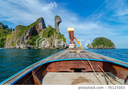 Koh Kai  wooden boat Krabi Thailand 76125083