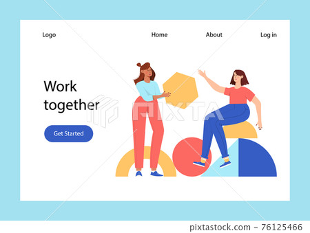 Teamwork geometric shapes 76125466