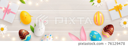 Easter Magic Gifts Composition 76129478