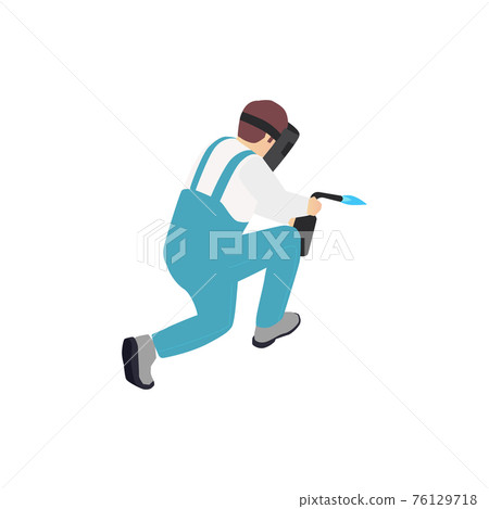 Welder At Work Composition 76129718