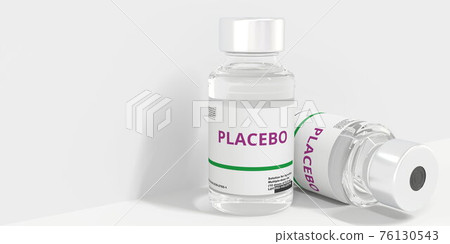 Medical vials with PLACEBO text, 3D rendering Medical vials with PLACEBO text, 3D rendering 76130543