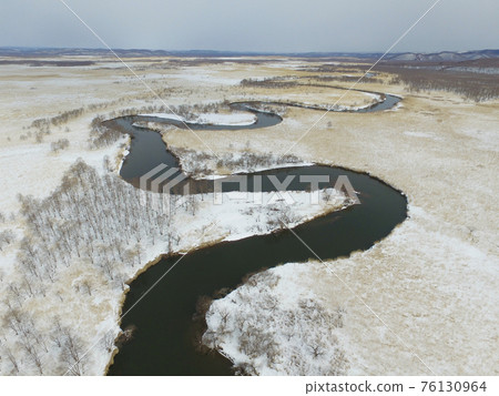 鳥瞰圖 / 冬季釧路沼澤（北海道釧路町） 76130964