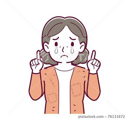 A person in tattered clothes A person in tattered clothes 76131672