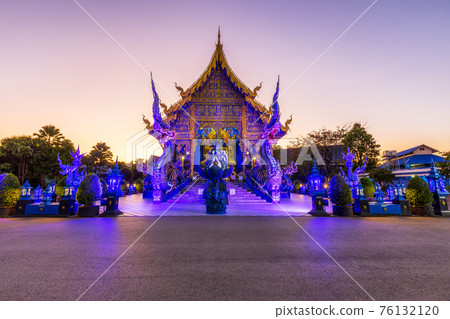 Wat Rong Sua Ten temple, Chiang Rai Province, Thailand 76132120
