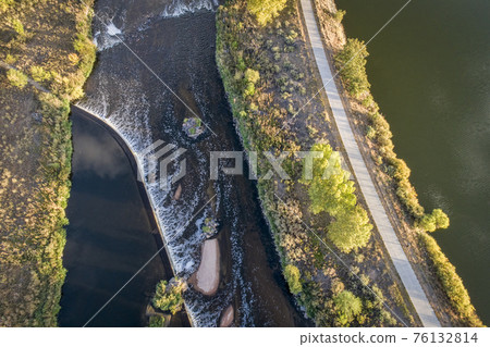 river diversion dam and bike trail river diversion dam and bike trail 76132814