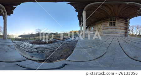 360 VR - Timber House Porch in Rural Countryside 360 VR - Timber House Porch in Rural Countryside 76133056